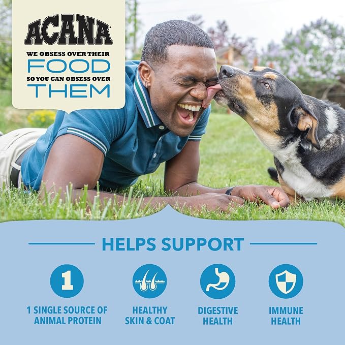 ACANA Wholesome Grains Dry Dog Food Duck & Pumpkin 22.5lb Bag | High Protein, Made in the USA, Includes Probiotics, Limited Ingredient, Global Quality Ingredients