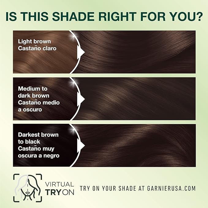 Garnier Hair Color Nutrisse Nourishing Creme, 40 Dark Brown (Dark Chocolate) Permanent Hair Dye, 1 Count (Packaging May Vary) (Pack of 2)