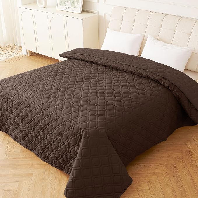 Waterproof Dog Bed Blanket - Soft Pet Blanket & Sofa Cover for Dogs | Reversible Washable Furniture Protector, Couch Covers for Pets (52x82 Inch, Chocolate/Chocolate)