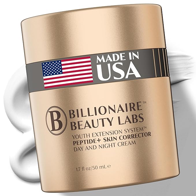 Collagen Booster Peptide Face Cream w Hyaluronic Acid – Peptide Face Moisturizer for Women, Hydrating, Non-Greasy, for Firming, Smoothing, Younger-Looking Skin, Fragrance-Free