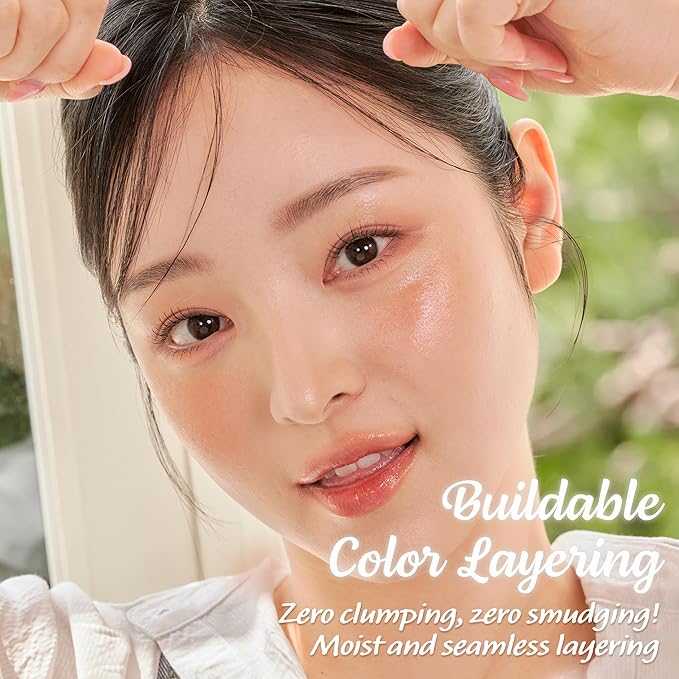 TOUCH IN SOL In My Heart Stick Blush (#Reddish brick) - Cream Blush Stick for Korean Makeup, Lip, Cheek & Shading Multi-Use, Blendable Milk Blusher for Dewy Glow, Kbeauty (0.21 Oz)