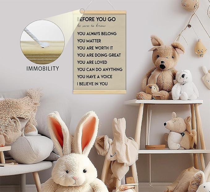 foedor Affirmations Mental Health Posters Playroom Wall Decor,16x24 Inch | Positive Wall Sign Decor Posters for Health Office, Inspirational Wall Art for Office Bedroom Kids Playroom Wall Decor