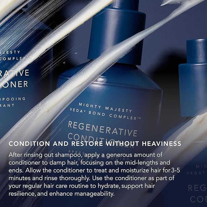 RANAVAT Regenerative Veda⁴ Bond Complex Hair Conditioner - Moisturizing Conditioner for Hair Breakage Repair & Scalp Care - Silicone-Free Volumizing Conditioner for All Hair Types (8 oz)