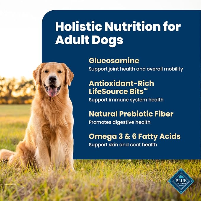 Blue Buffalo Life Protection Formula Beef Adult Dry Dog Food, 40 lb | Real Beef #1 Ingredient, Supports Immunity with Antioxidant-Rich LifeSource Bits, Promotes Healthy Muscle Development