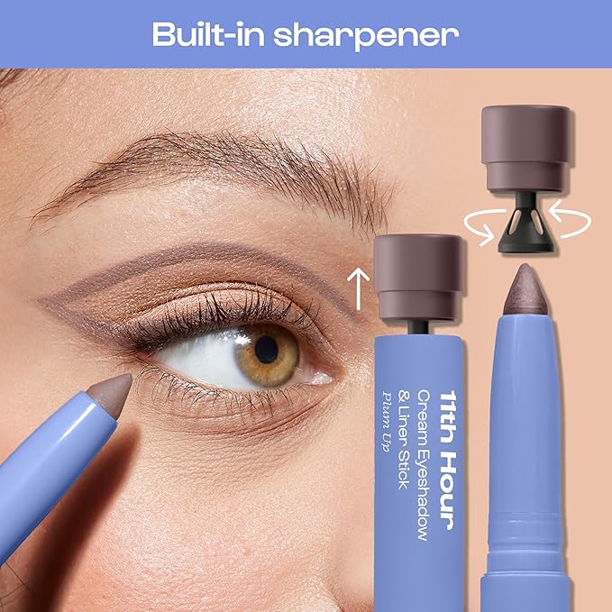 ALLEYOOP 11th Hour Waterproof Cream Eyeshadow Stick – Long-Lasting Eye Shadow Pencil & Eyeliner, Cream to Powder Stick & Highlighter – Smudge-Proof Eyeshadow Matte, Black Matte