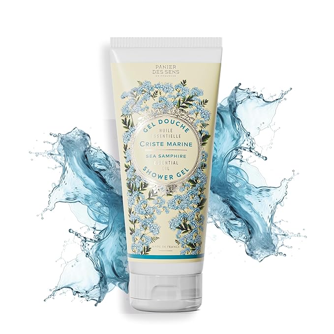 Panier des Sens - Sea Fennel Moisturizing Body Wash for Women & Men - Gentle Shower Gel with 96% Natural Ingredients for Sensitive Skin - Body Care Made in France, SLS Free, Vegan - 6.8 Fl Oz