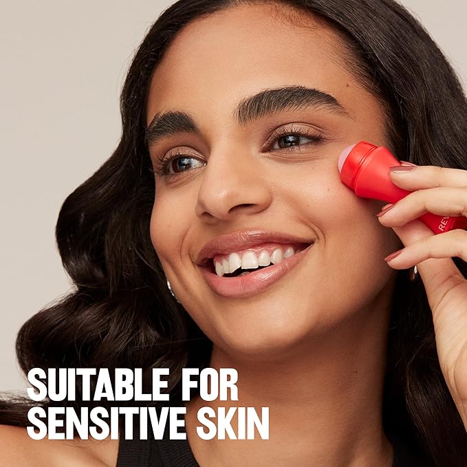 Revlon Skin Reviving Roller with Rose Quartz for All-Day Facial Reviving & Brightening, Compact & Reusable, Gentle on Skin, 1 count (Pack of 2)