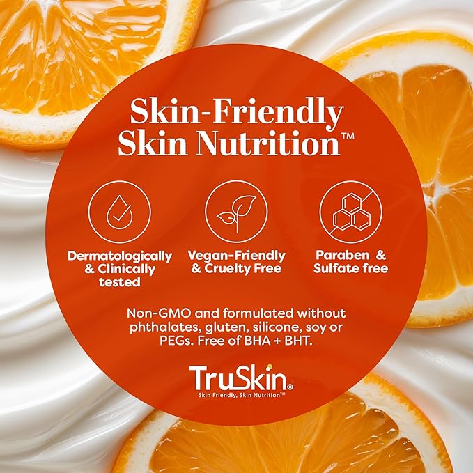 TruSkin Super C Duo - Vitamin C Plus Super Serum, 1 fl oz & Vitamin C Brightening Moisturizer, 2 fl oz - Two-Step Anti Aging Skin Care Set for Hydrated, Smooth & Firmer-Looking Skin