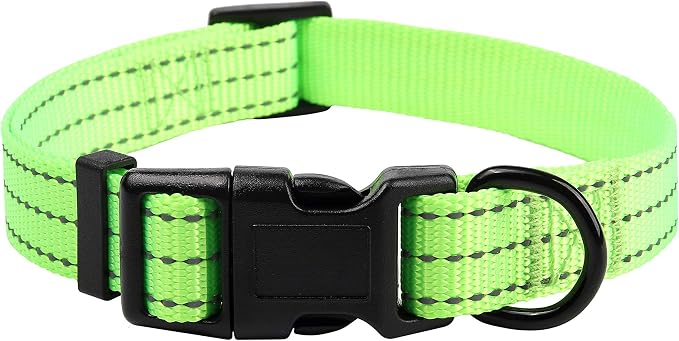 Mile High Life Reflective Dog Collar, Adjustable Lightweight Quick Release