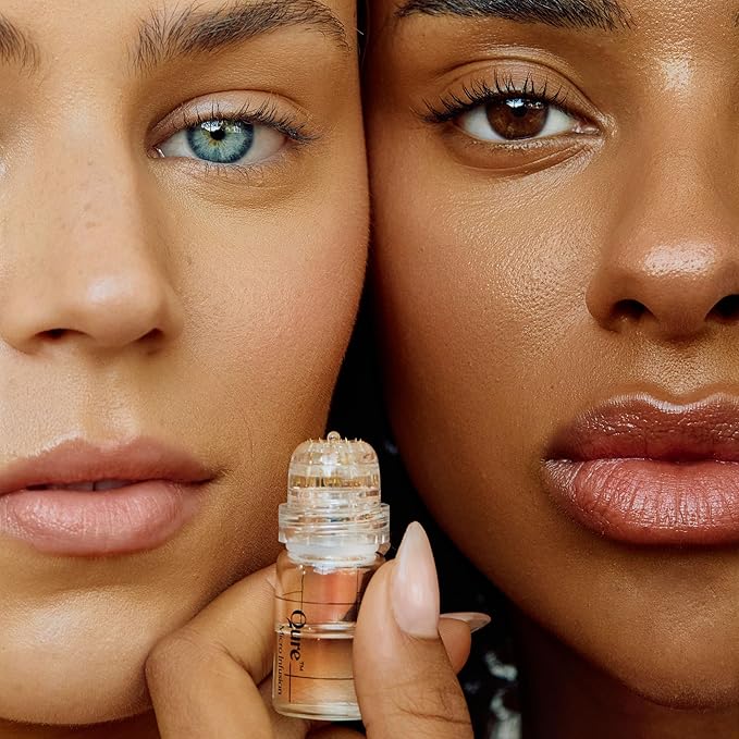 Qure Micro Infusion System for Face & Neck - Facial Moisturizing Essence, Hydrating Serum for All Skin Types, Refreshed Skin - 5-Month Supply