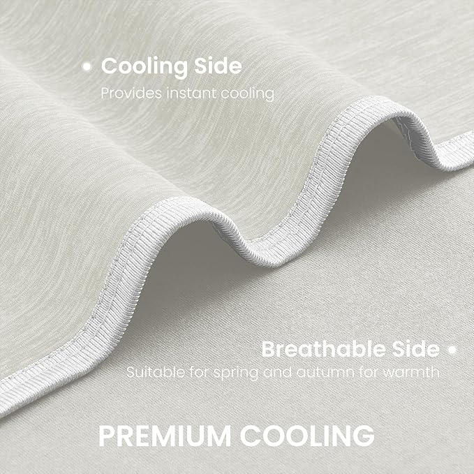 Cooling Blanket Twin 60"x90" for Hot Sleepers Summer Blanket | Absorbs Heat Cold Summer Blanket for Night Sweats & Menopause Q-Max>0.5 Lightweight Breathable Soft Double-Side Cooling