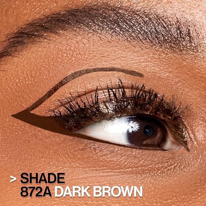 wet n wild MegaLiner Liquid Eyeliner - Dark Brown (Pack of 2)