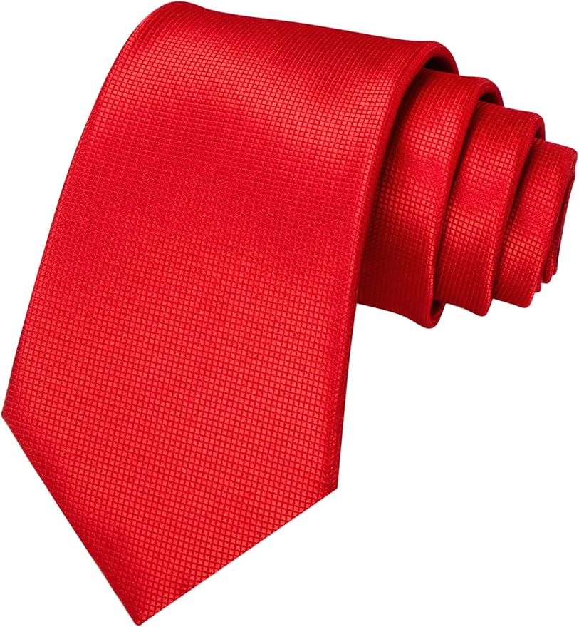 JEMYGINS Solid Color Tie Mens Necktie for Business and Wedding