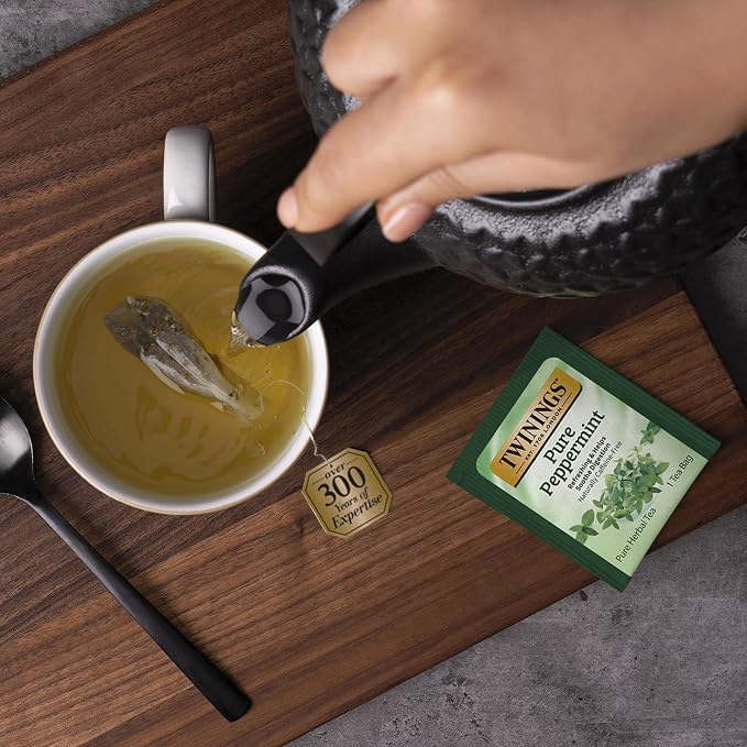 Twinings Herbal & Decaf Tea Variety Pack - Decaf Tea Sampler - Individually Wrapped Herbal Tea Bags, Green Decaf, Lady Grey Decaf, Earl Grey Decaf, Pure Peppermint, Camomile, Rooibos Red, Honeybush Mandarin Orange, Plus 13 More Flavors (Decaf, 1 Count ...
