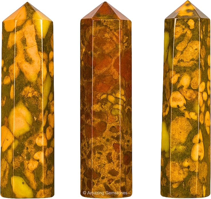 Amazing Gemstone Crystal Points Bulk Healing Crystals & Stones - Premium Single Terminated Healing Wand Point Bulk Crystals for Crafts, Crystal Grid, DIY Work