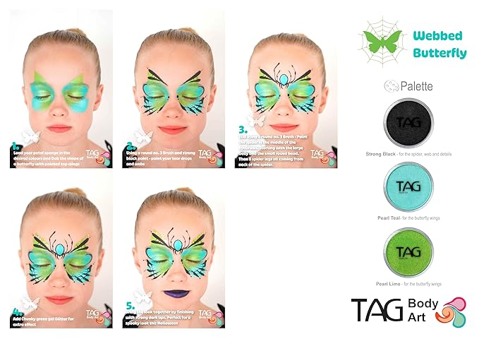 TAG Face & Body Paint - Pearl Lime 32gm