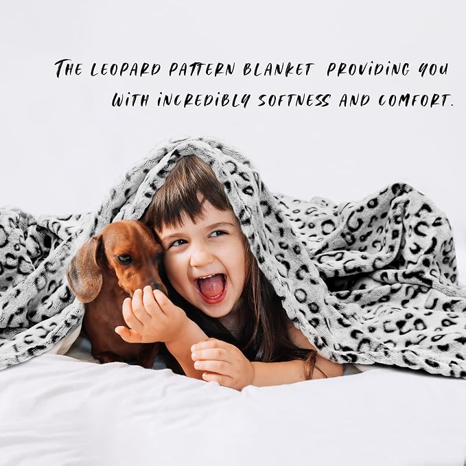 ZHIKU Warm Blanket Throw Soft Fleece Blankets Throw Blanket Lightweight 50"x60"