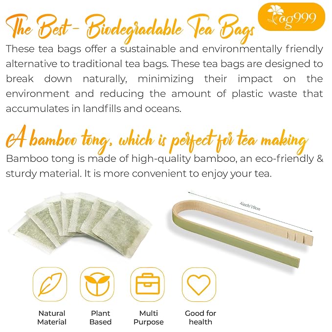 60 Tea Bags - Anti-Inflammaherb Loose Leaf Tea, 100% Natural from Ginger, Turmeric, Peppermint, Black Pepper, Cinnamon. Made with Natural Material Tea Bags. No Sugar, No Caffeine, No Gluten, Vegan.