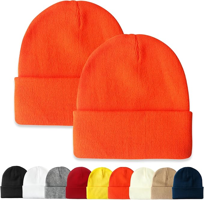 PFFY Unisex Beanie Hats for Men Women Knit Winter Beanies