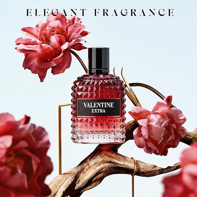 A CENTER Valentine Extra Women's EDP perfume | 3.4 Fl Oz Floral Amber Cologne | Rose Vanilla Scent Gift for Her Long Lasting Cologne for Daily Use