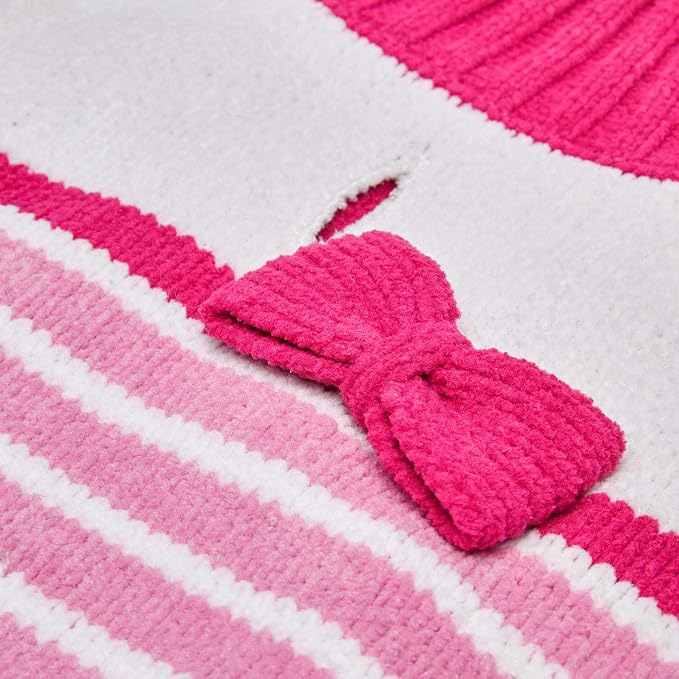 Blueberry Pet Pinky Princess Designer Chenille Dog Sweater in Pinky Princess, Back Length 20", Pack of 1 Clothes for Dogs