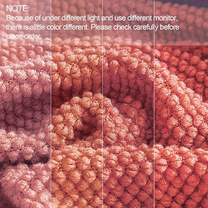 LOMAO Knitted Throw Blanket with Tassels Bubble Textured Lightweight Throws for Couch Cover Home Decor (Coral, 50x60)