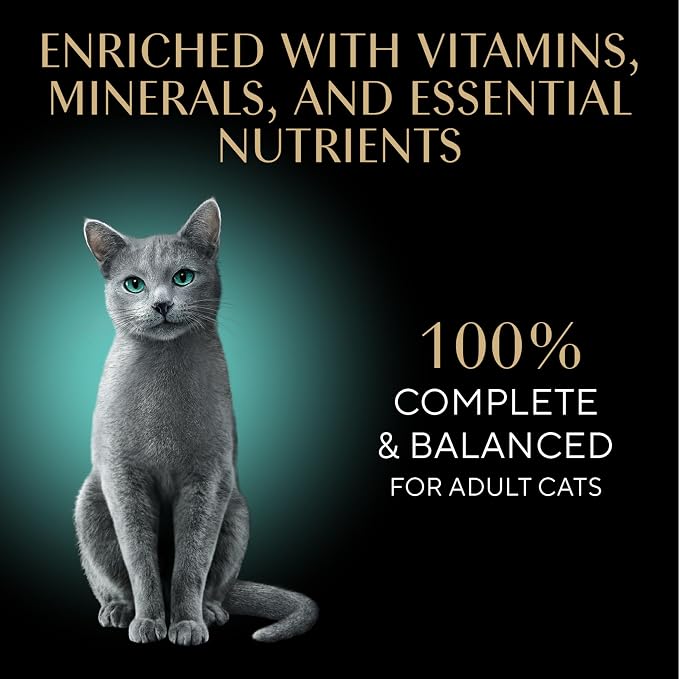 Sheba Perfect Portions Cuts Wet Cat Food, Chicken & Turkey, 2.6 oz, 12 ct | Grain-free, Roasted Chicken & Tender Turkey, adult cat food, protein-rich, no fillers or artificial flavors, twin-pack trays
