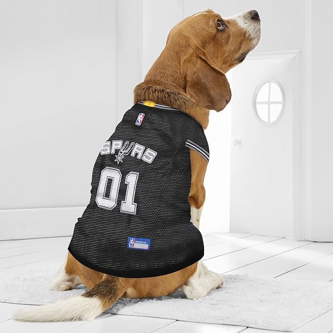 NBA SAN ANTONIO SPURS DOG Jersey, X-Small - Tank Top Basketball Pet Jersey