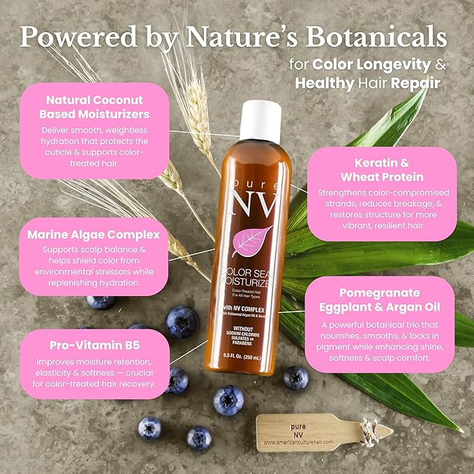 Color Seal Moisturizer Slow Color Fade & Maintain Color Vibrancy, Keratin, Collagen & Argan Oil Infused To Repair, Restore & Strengthen 33.8 Oz.
