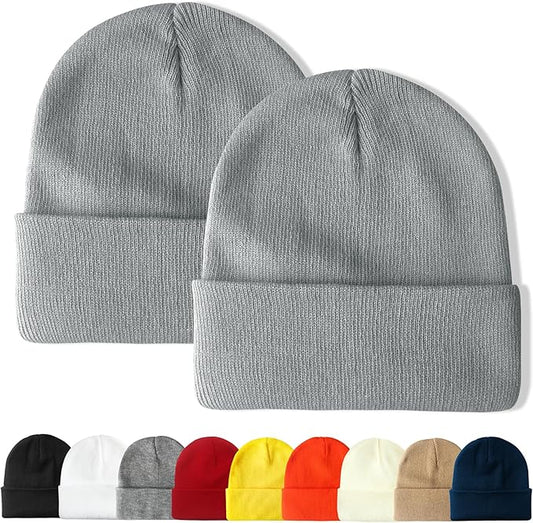 PFFY Unisex Beanie Hats for Men Women Knit Winter Beanies