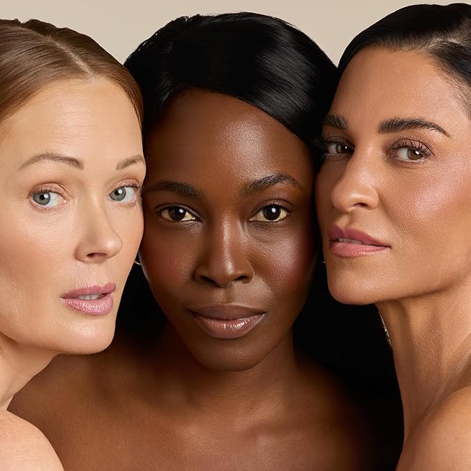 YENSA Skin on Skin BC Foundation Makeup - CC, BB Cream & Full Coverage Foundation-In-One - Buildable, Radiant Finish with SPF 40, Hyaluronic Acid, Peptides & 8 SuperBlacks - Medium Warm (1 oz)