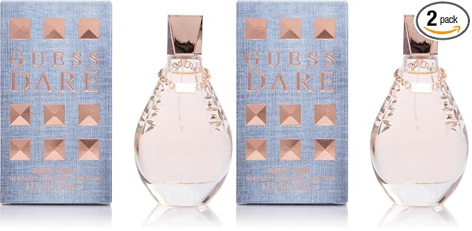 GUESS Dare Eau de Toilette Spray for Women, 3.4 Fluid Ounce (Pack of 2)