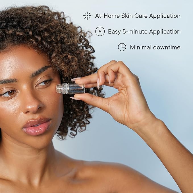 Qure Micro Infusion System for Face & Neck - Facial Moisturizing Essence, Hydrating Serum for All Skin Types, Refreshed Skin - 2-Month Supply