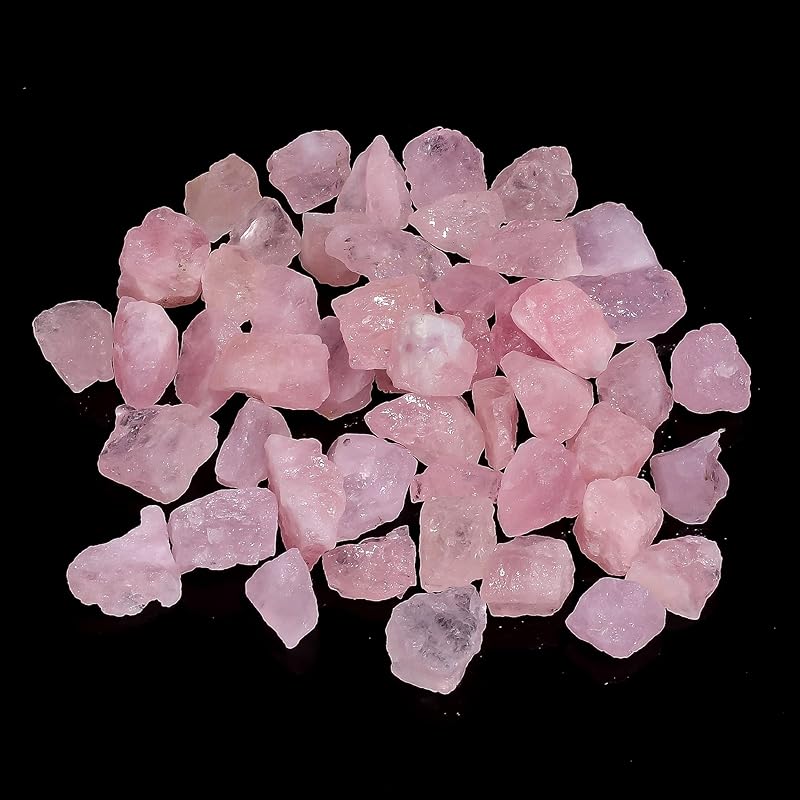 50 carats Raw Pink Morganite Rough Gemstone, Natural Crystals, Healing Stones, Wholesale Lot, Jewelry Making Supply, 10 to 16mm, 6 to 8 pcs