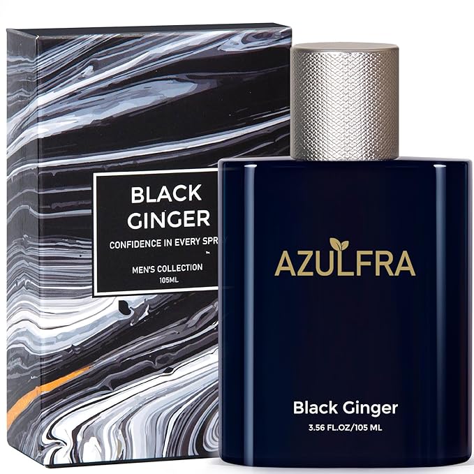 Azulfra Body Spray for Men, Mens Body Refreshing Spray, Notes of Lemon Ginger and Sandalwood, 3.56 Fl.Oz