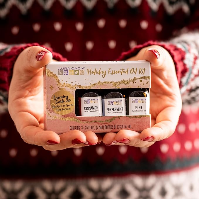 Aura Cacia Holiday Essential Oil Kit