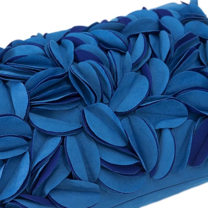 KINGROSE 3D Floral Decorative Throw Pillow Cover Handmade Soft Pillow Case Sham Solid Cushion Cover for Bedroom Home Decor Sofa 12 x 20 Inches Solid Suede Blue