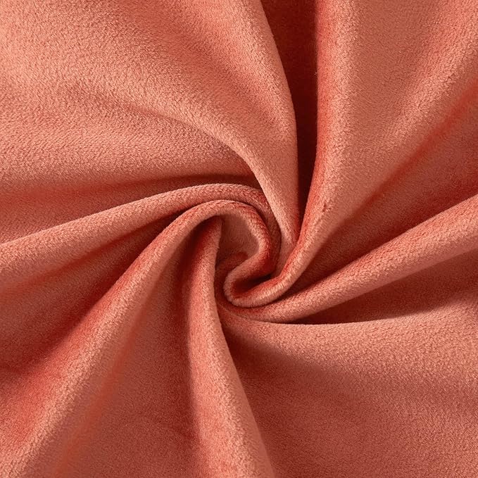 24x24 Velvet Throw Pillow Covers Set of 2 for Couch Sofa Bed,Apricot | JUSPURBET Decorative Pillow Covers with Invisible Zipper for Modern Living Room Bedroom Home Decor