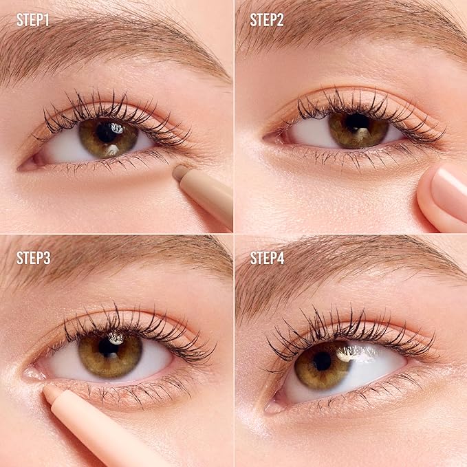 COLORGRAM Under Eye Highlighter Stick - 04 Peach | Silky-Smooth Long-Lasting Highlighter & Contouring Stick for Smudge-Proof, Shining Daily Makeup | K-Beauty Face Highlighters & Luminizers