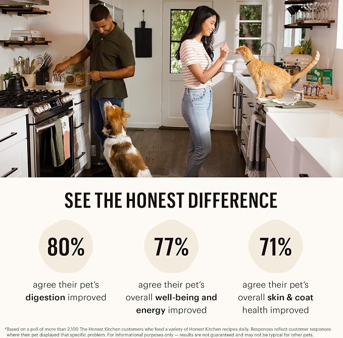 The Honest Kitchen Whole Food Clusters Grain Free Chicken Dry Dog Food, 1 lb Trial Pouch (Pack of 2)