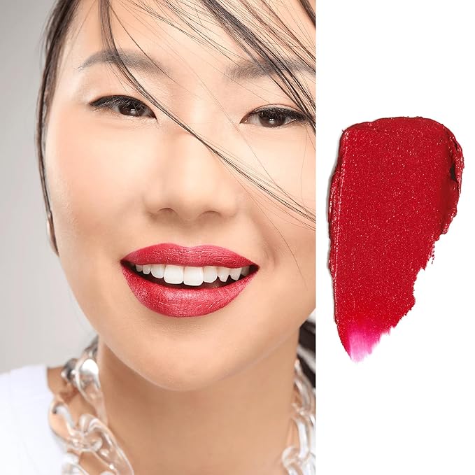 Gerard Cosmetics Metal Matte Liquid Lipstick Cherry Bomb, Matte Red Lipstick with Metallic Finish, Long Lasting, Hydrating Ingredients, Cruelty Free & Made in the USA