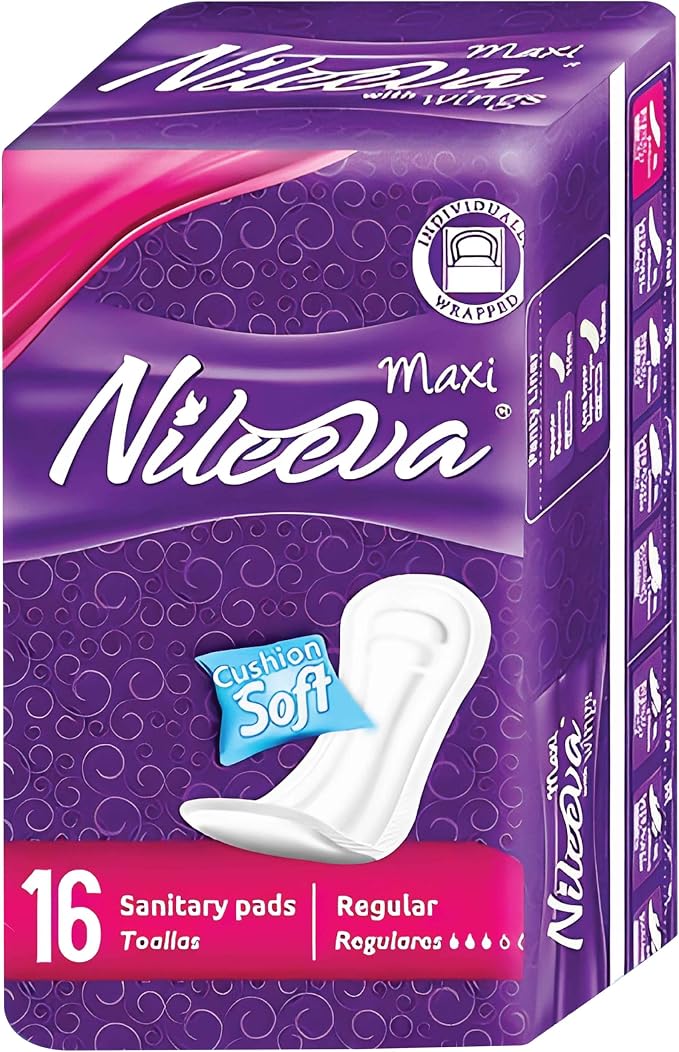 Care Maxi Sanitary Napkins Without Wings – (16 Pads) Ultra Soft, Super Absorbency & Individually Wrapped
