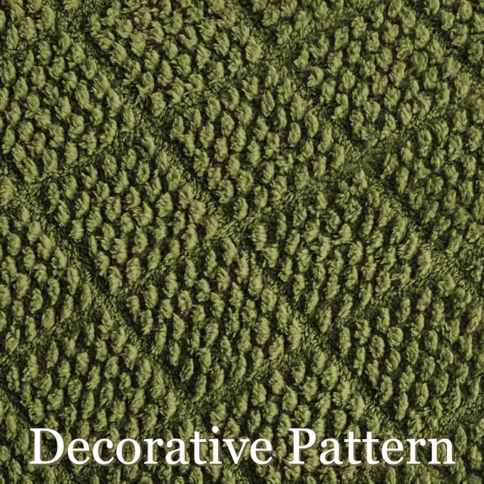 Whale Flotilla Soft Fleece Twin Size Blanket for Bed, Olive | Jacquard Waffle Blankets for Home Decor, Lightweight and Cozy, All Season Suitable, 60x80 Inch