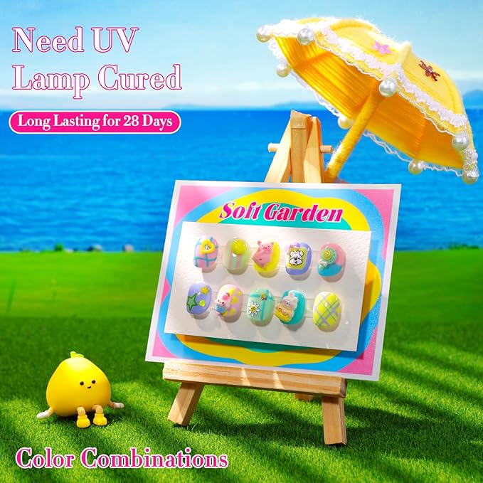 Double Rhythm 6 Pcs 15 ML Gel Polish Set Same Color Same Bottle Soak Off Gel Polish Kit Nail Art Manicure Salon DIY at Home for Women (Pastel Mint Green Yellow Pink Blue Teal-T6-89)