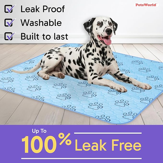 Washable Reusable Dog Pee Pads (Pack of 16) – 34” x 36” Training Pads with Non-Slip Backing - Waterproof, Leakproof, Highly Absorbent Pet Pads for Puppies & Dogs