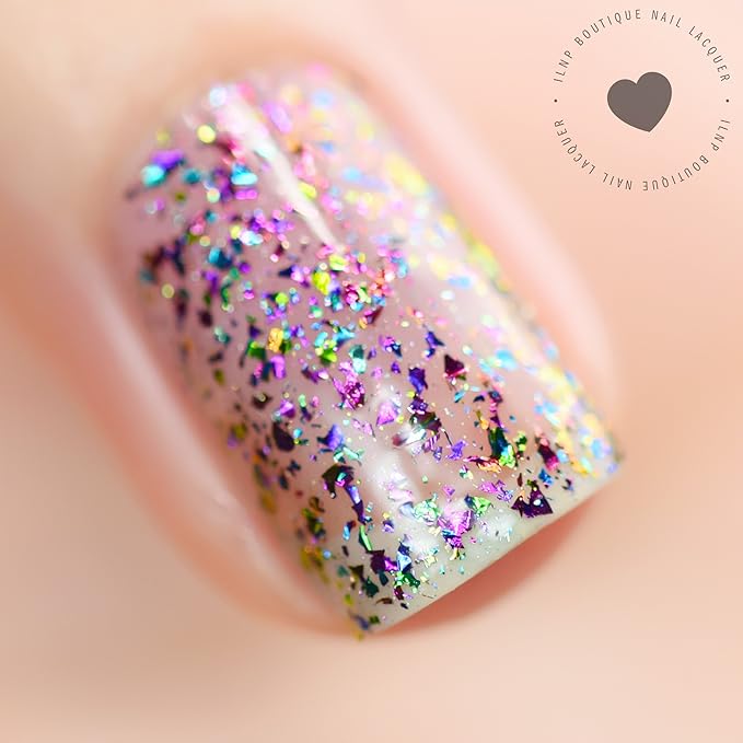 ILNP Kaleidoscope - Purple, Magenta, Green, Gold, Turquoise Ultra Chrome Color Shifting Flakie Nail Polish
