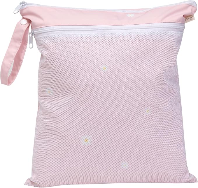 Ali+Oli Wet Dry Bag, Dual Compartment, Water Resistant, Baby Gear | Swimwear storage, Stroller attachment, Daycare essentials, Clothing separation, Travel organization, Reusable