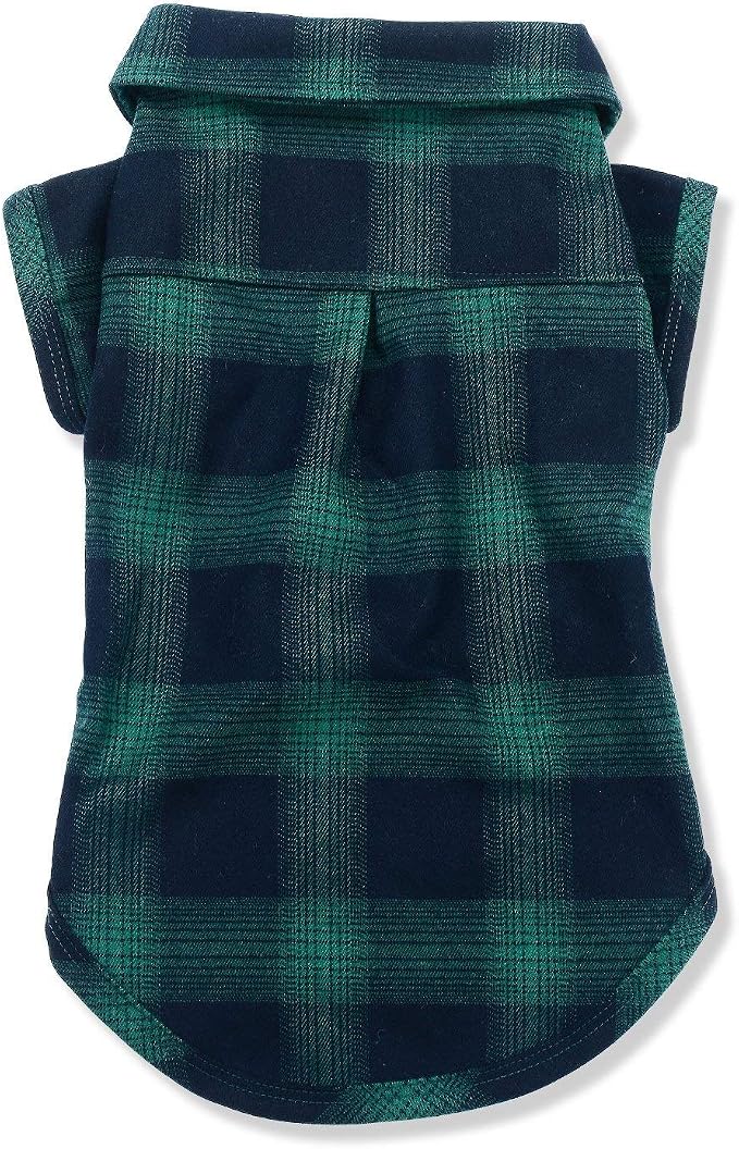 Koneseve Dog Shirt, Pet Plaid Clothes Shirt T-Shirt, Sweater Bottoming Shirt for Small Dog Cat Puppy Grid Adorable Wearing Stylish Cozy Halloween,Christmas Costumes (Green;S/Small)
