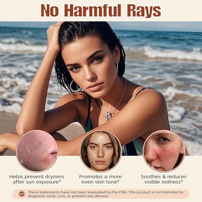Tanning Drops Drink,Sunless Tanning Drops to Drink,Natural Sunbathing Without Sun Damage,Enhancing Natural Skin Tone,Nourishing and Moisturizing