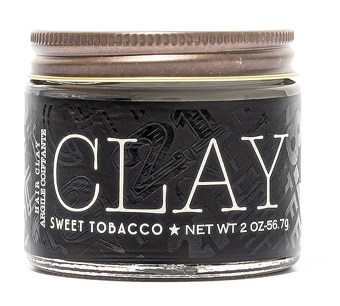 18.21 Man Made Hair Styling Product, 2oz. Original Sweet Tobacco Scent in Clay with Matte Finish